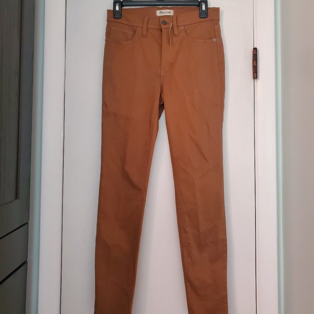 Madewell 9" High-Rise Skinny Sateen Jeans size 27
